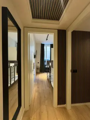 an open hallway with a room with a ceiling at Cunabu Urbano V in Rome