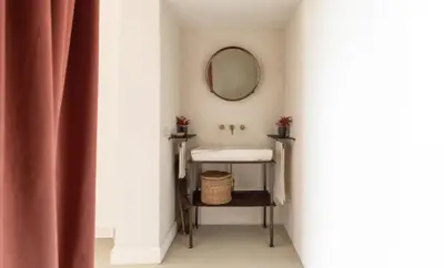 a bathroom with a sink and a mirror at Roma magica in Rome