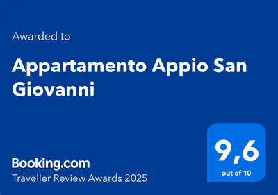 a blue rectangle with the words apparatomino appaloosasam at Appartamento Appio San Giovanni in Rome