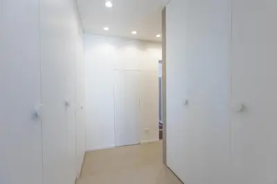 an empty room with white walls and a door at Testaccio by Rental in Rome in Rome