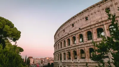 a large stone building with a sky in the background at Nerva Boutique Hotel in Rome