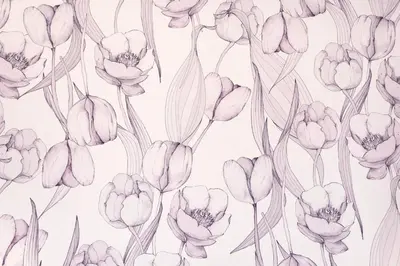 a seamless pattern of pink tulips on a white background at Re di Roma Luxury Suite in Rome