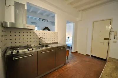 a kitchen with a stove and a sink at Pantheon Suite in Rome