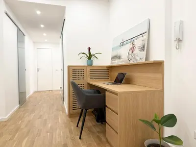 an office with a desk and a chair at ToniB&B in Rome