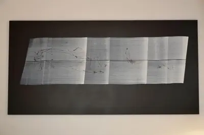 a piece of white paper with writing on it at L'atelier in Rome