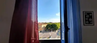 a view of a street from a window at Casa Linda in Rome