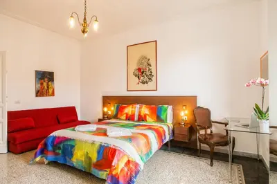 a bathroom with a sink and a shower at Vatica B&B Roma in Rome