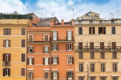 a group of buildings in a city at NEW! Design apartment 2 min from Spanish Steps in Rome