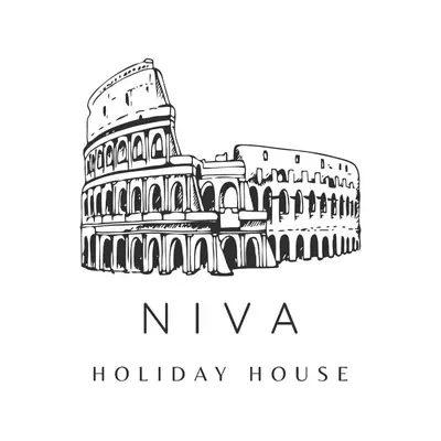 a sketch of the colosseum building in italy at Niva holiday house in Rome