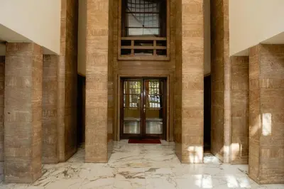 a stairway leading up to a door at Casa Vacanze Roma in Rome