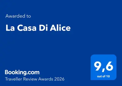 a blue sign with the words la casa dh alliance at La Casa Di Alice in Rome
