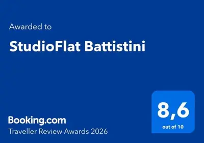 a blue sign with the words student flatbushitution on it at StudioFlat Battistini in Rome