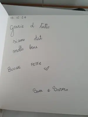 a white board with words written on it at Laura's RHome in Rome
