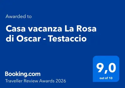 a blue sign with the words caega vazquez la la rosa del at Casa vacanza La Rosa di Oscar - Testaccio in Rome
