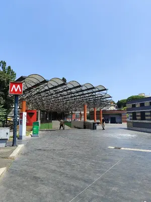an empty parking lot with a large building at A&B Vatican Domus in Rome