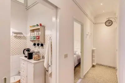 a bathroom with a sink and a toilet in a room at Casa Dolce Casa in Rome