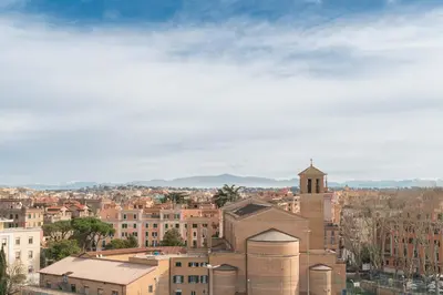 an aerial view of a city with buildings at 7h Heaven RHome Vatican Museums in Rome