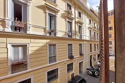 a view from a window of a building at Caprareccia In Monti by Halldis in Rome