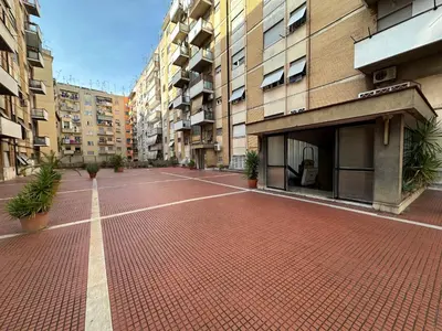 an empty parking lot in an apartment building at A Casa di Gio in Rome
