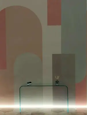 a room with a glass table with a vase on it at Rare Seed Trastevere in Rome