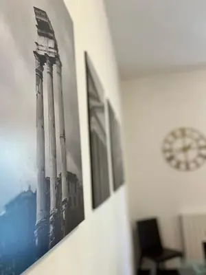 a picture of a building on a wall at Key apartments Vatican Flat in Rome