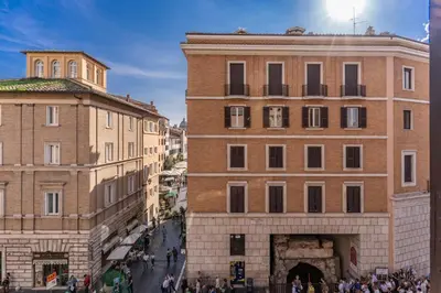 a group of buildings next to each other at Casa Navona Apartments in Rome