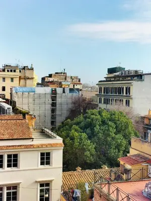 a view of a city with buildings and trees at Dolceborgo al Vaticano in Rome