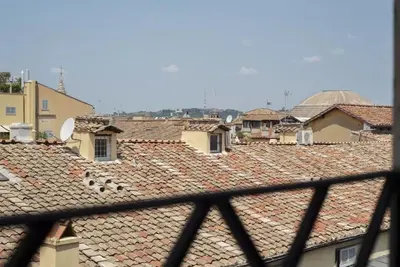a view from the roof of a town at HC - Palazzo Altieri Exclusive Penthouses in Rome