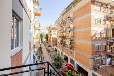 a view from the balcony of a building at Portami in Villa -Gianicolo in Rome
