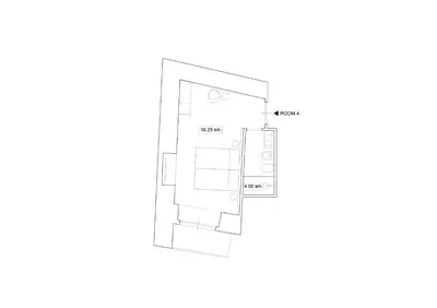 a floor plan of a bathroom at AGH - Capranica in Rome