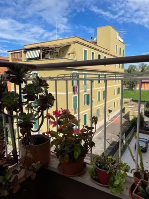 an overhead view of a city street with buildings at Fabio´s Holiday House in Rome
