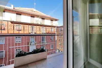 a view of a building from a window at Il Bacio Holidayhouse BEST LOCATION FOR VISIT THE VATICAN in Rome