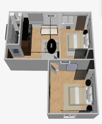 a floor plan of a living room with at Lungotevere Testaccio 11 - Amazing Flat in Rome in Rome