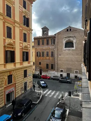 a view of a city street with parked cars and buildings at Lifestyle 168 Guest House in Rome
