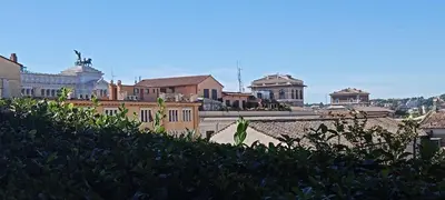 a view of a city with buildings in the background at Roma ,casa san Paolo in Rome