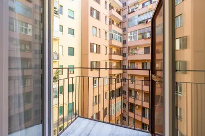 a view from a window of a building at Hezio Guest House in Rome