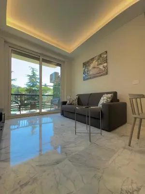 a living room with a couch and a table at Domus Romae in Rome