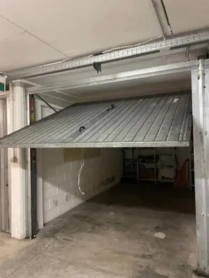 an empty garage with a metal roof at Domus del Vicario in Rome