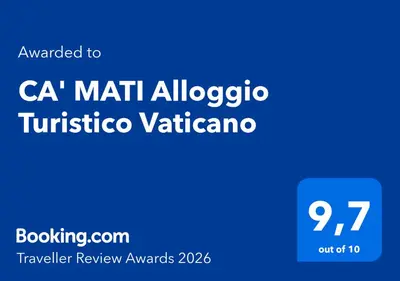 a blue sign with the words ca matt albuquerque tucsonivo vitota at CA' MATI Alloggio Turistico Vaticano in Rome