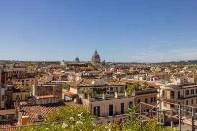 a city view of a city with buildings at Suite Spagna - Terrazza su Piazza di Spagna in Rome