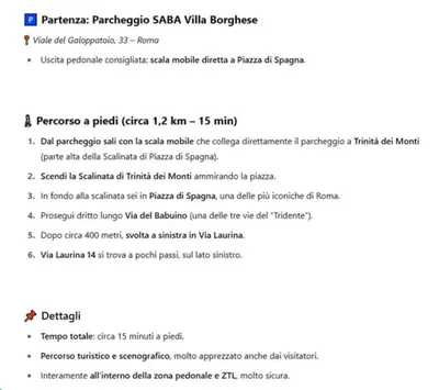 a screenshot of a cell phone screen with a document at Awesome in Rome