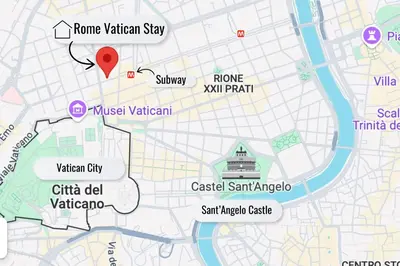 a map of the venice vatican sights at Rome Vatican Stay - Appartamento 2 camere da letto vicino al Vaticano in Rome