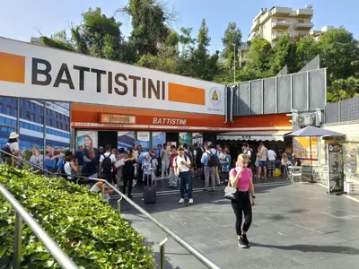 a crowd of people walking around a shopping mall at Mazzoni Suite, Panoramic Terrace and Comfort in Rome