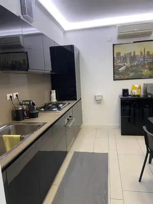a kitchen with a sink and a counter top at P&P Luxury Home in Rome