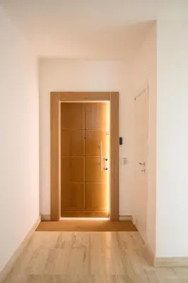 an empty room with a door to a closet at Alloggio per uso turistico Roma Casal Bertone - Casa del Sole in Rome