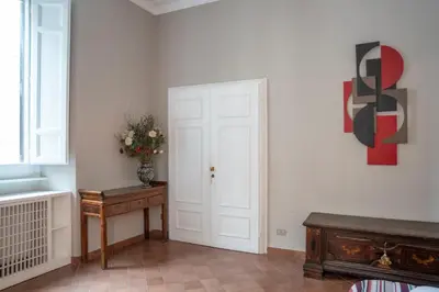 a bathroom with a sink and a shower at Home d'Elite Ripetta - Spanish Steps in Rome