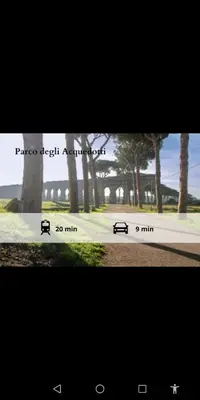 a picture of a park with a bench and trees at Rome Dolce Vita Luxury Apartment 4 km da Colosseo in Rome
