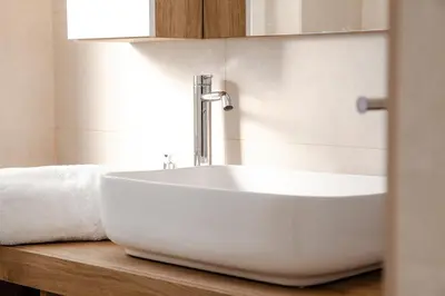 a white sink on a counter in a bathroom at Laura's Rooms in Rome