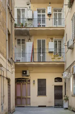 an external view of an apartment building with balconies at Visconti58 Boutique House - Modern apt with balcony in Rome