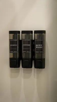 three black candles sitting next to each other at Bliss House near Vatican City in Rome